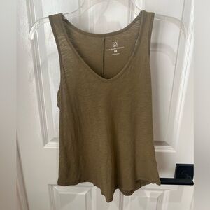 New York & Company Olive Tank Top